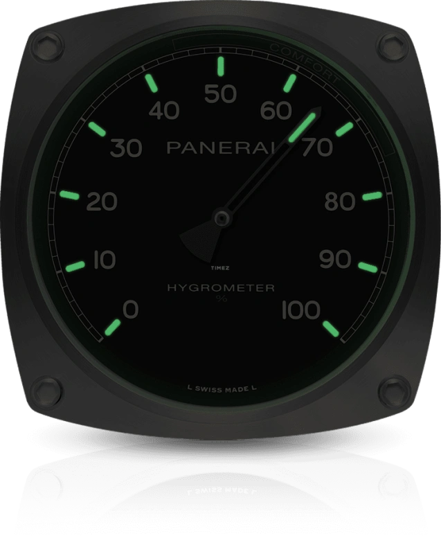 Panerai,Clocks & Instruments 200mm,200mm,Stainless Steel,Black,Mineral,Cushion,PAM00584