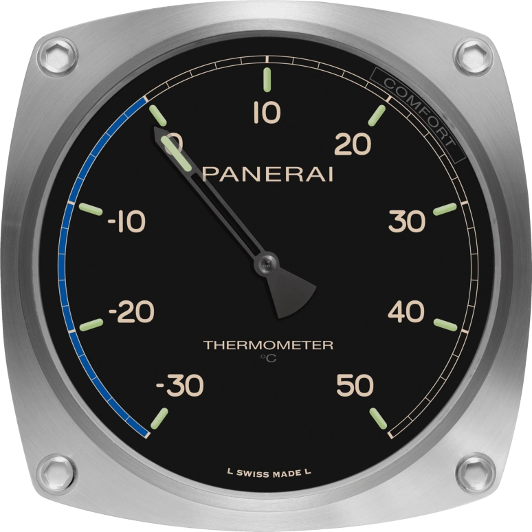 Panerai,Clocks & Instruments 200mm,200mm,Stainless Steel,Black,Mineral,Cushion,PAM00583