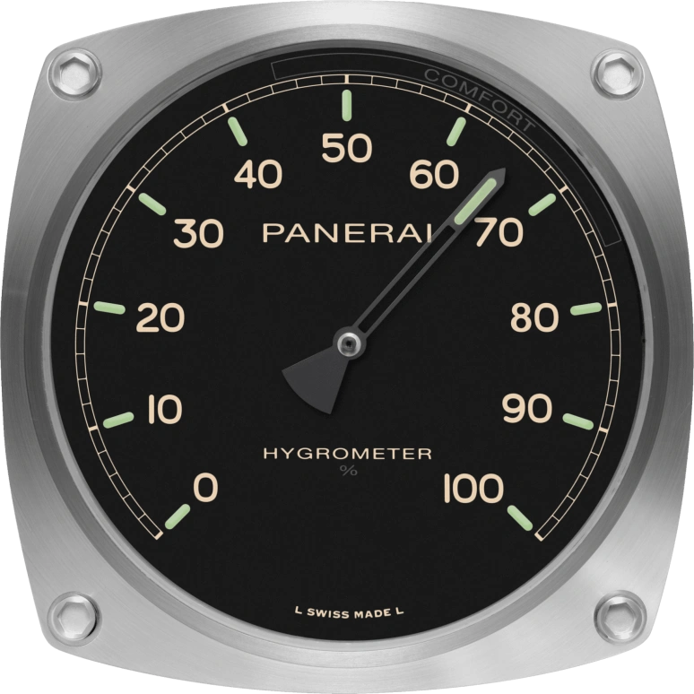 Panerai,Clocks & Instruments 200mm,200mm,Stainless Steel,Black,Mineral,Cushion,PAM00584