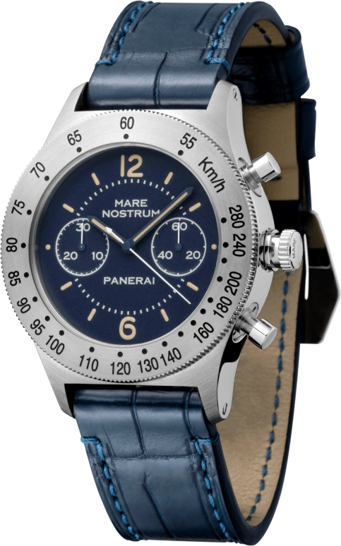 Panerai,Mare Nostrum 42mm,42mm,Stainless Steel,Blue,Handwound,Chronograph,42hours,PAM00716