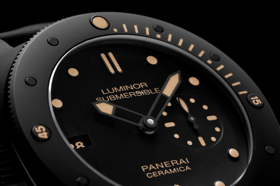 Panerai,Submersible 47mm,47mm,Ceramic,Black,Automatic,Day,72hours,PAM00607