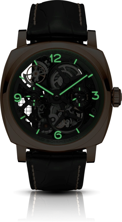 Panerai,Radiomir 1940 48mm,48mm,Red Gold,Skeleton,Handwound,Power Reserve Indicator,Dule Time,Tourbillon,144hours,In-house Caliber,PAM00559