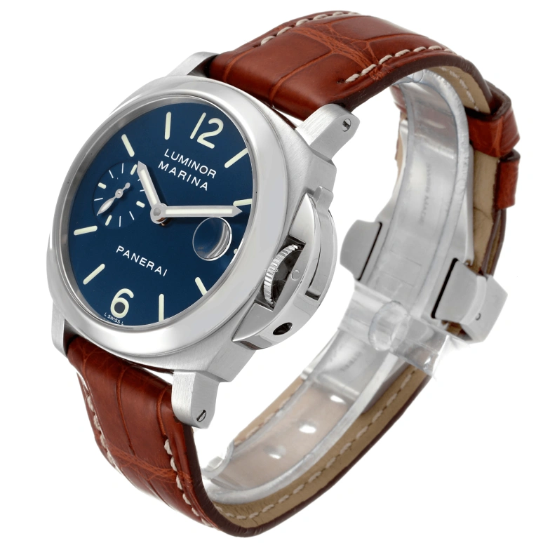 Panerai,Luminor 40mm,40mm,Stainless Steel,Blue,Automatic,Day,42hours,PAM00119