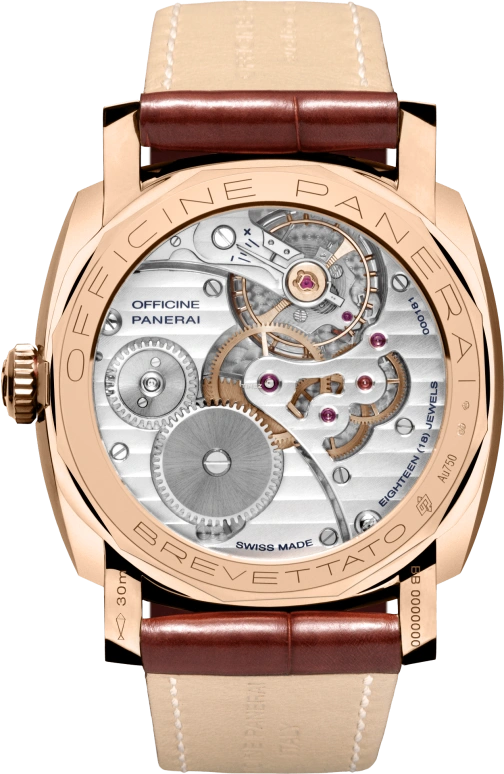 Panerai,Radiomir 1940 47mm,47mm,Goldtech,Brown,Handwound,55hours,In-house Caliber,PAM00398
