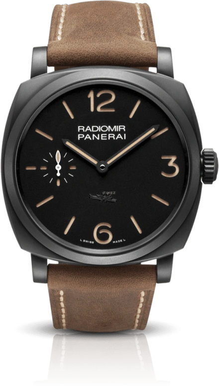 Panerai,Radiomir 1940 47mm,47mm,Stainless Steel,Black,Handwound,Day,72hours,PAM00532