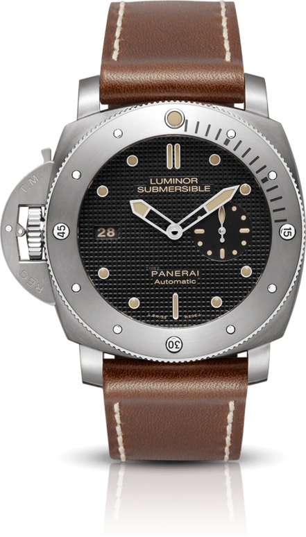 Panerai,Submersible 44mm,44mm,Stainless Steel,Black,Automatic,Day,72hours,PAM00569