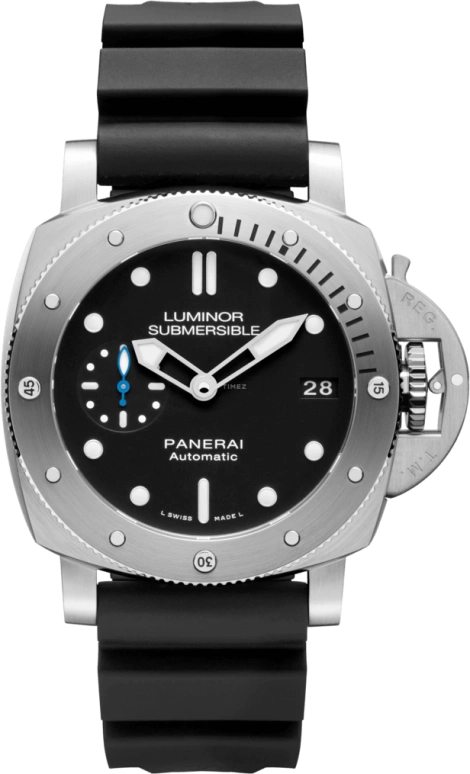 Panerai,Submersible 42mm,42mm,Stainless Steel,Black,Automatic,Date,72hours,PAM00682