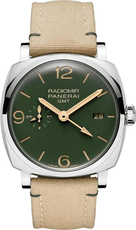 Panerai,Radiomir 1940 45mm,45mm,Stainless Steel,Green,Automatic,Date,Power Reserve Indicator,PAM00998