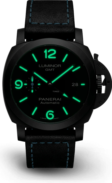 Panerai,Luminor 1950 44mm,44mm,Titanium,Ceramic,Black,Automatic,Day,Dule Time,PAM01441,PAM01441.2