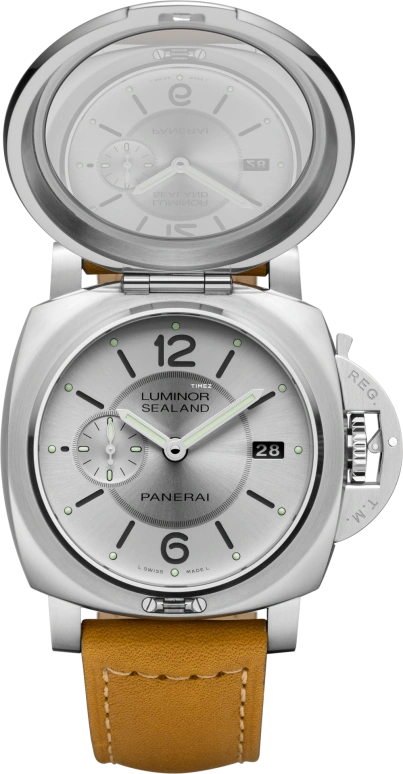 Panerai,Luminor 1950 44mm,44mm,Stainless Steel,Silver,Automatic,Day,72hours,PAM00858