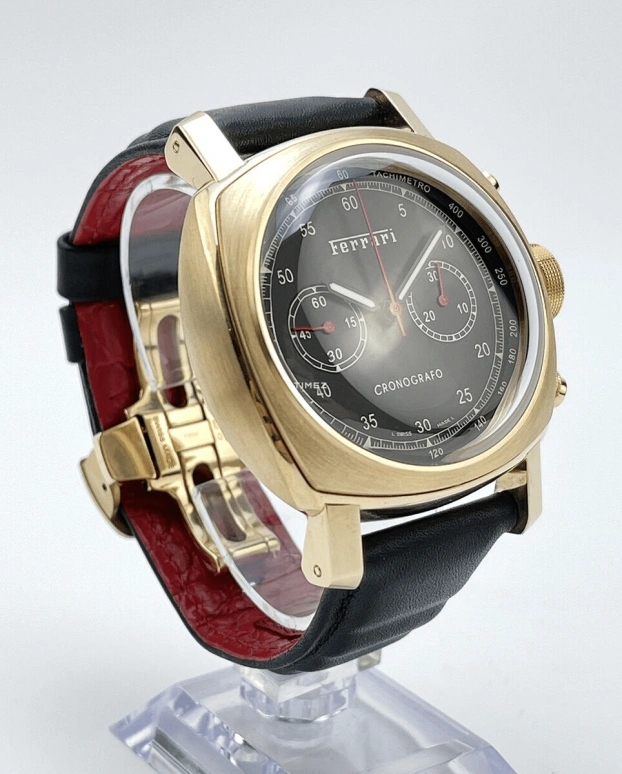 Panerai,Ferrari 45mm,45mm,Pink Gold,Black,Handwound,Chronograph,42hours,FER00024