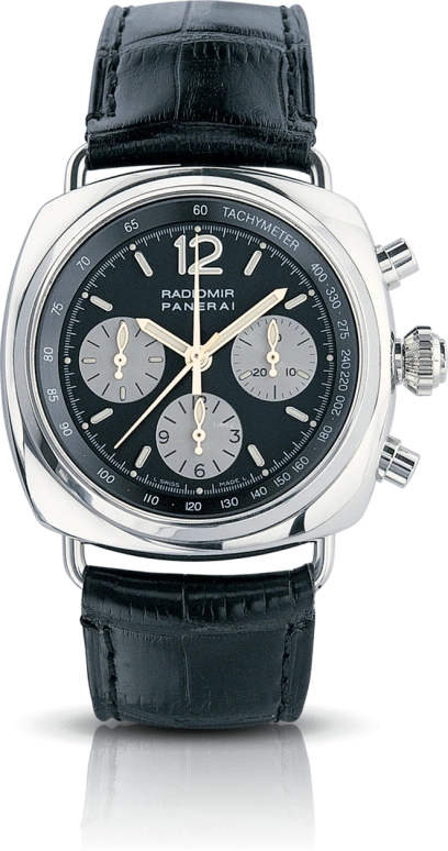 Panerai,Radiomir 42mm,42mm,Platinum,Dark Blue,Handwound,Chronograph,Rattrapante,PAM00158