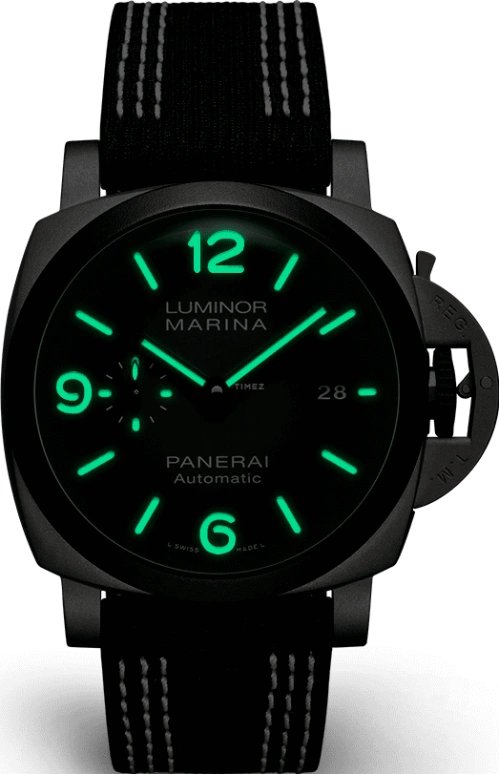 Panerai,Luminor 1950 44mm,44mm,Titanium,Black,Automatic,Day,72hours,PAM01122