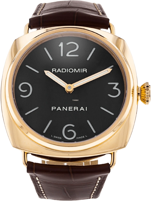 Panerai,Radiomir 45mm,45mm,Pink Gold,Black,Handwound,56hours,In-house Caliber,PAM00231