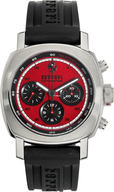 Panerai,Ferrari 45mm,45mm,Stainless Steel,Red,Automatic,Chronograph,46hours,FER00013