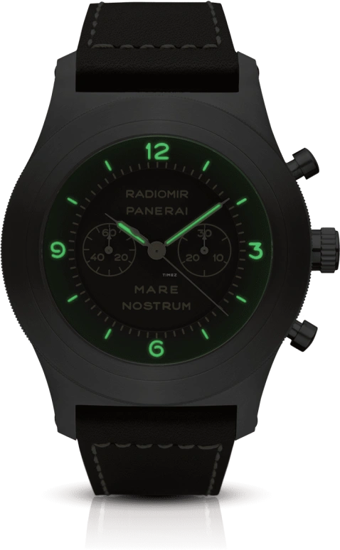 Panerai,Mare Nostrum 52mm,52mm,Titanium,Brown,Handwound,Chronograph,Column Wheel,PAM00603