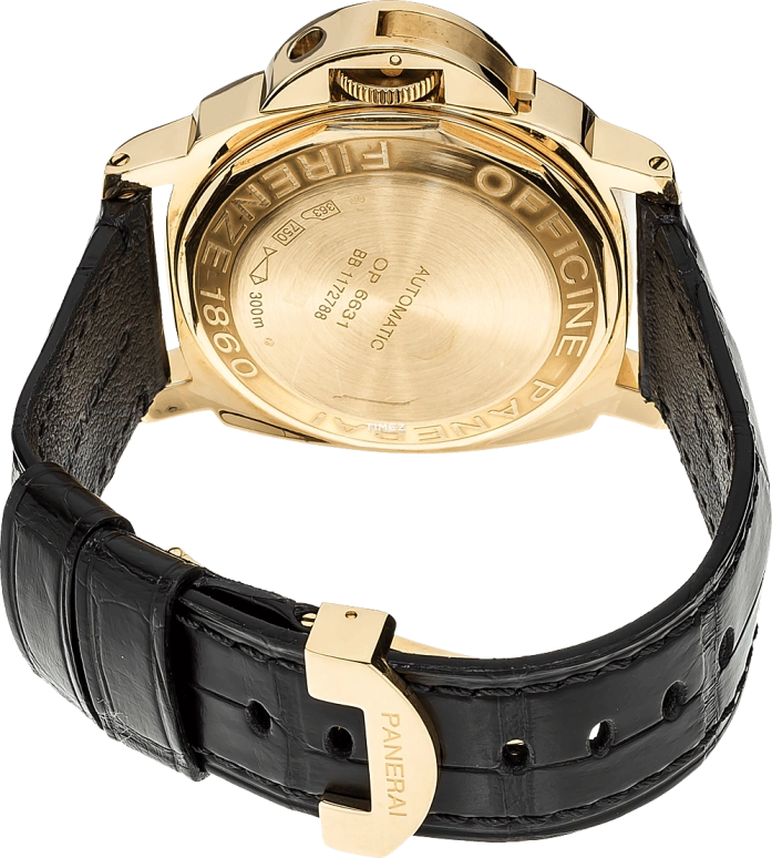 Panerai,Luminor 44mm,44mm,Yellow Gold,Black,Automatic,Day,42hours,PAM00140