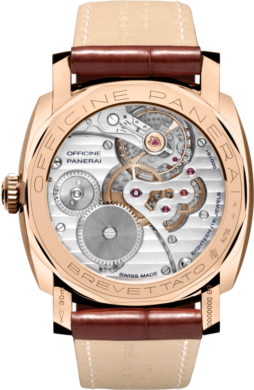Panerai,Radiomir 1940 47mm,47mm,Goldtech,Brown,Handwound,55hours,In-house Caliber,PAM00398