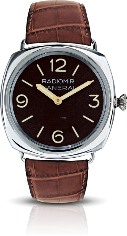 Panerai,Radiomir 47mm,47mm,Platinum,Brown,Handwound,41hours,Sapphire,PAM00021