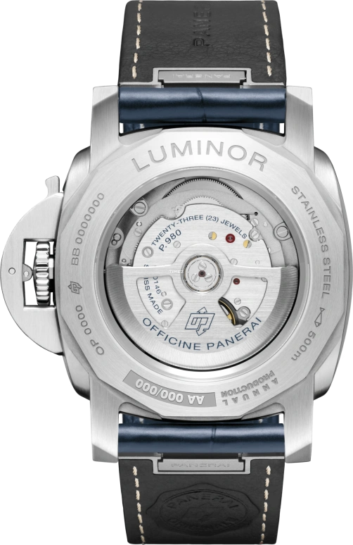 Panerai,Luminor 44mm,44mm,Stainless Steel,Blue,Automatic,Day,72hours,PAM03313