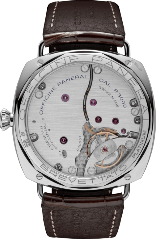 Panerai,Radiomir 47mm,47mm,Platinum,Brown,Handwound,72hours,In-house Caliber,PAM00373