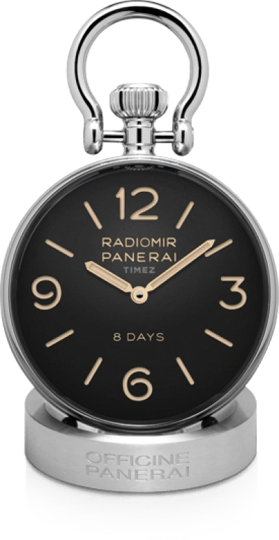 Panerai,Clocks & Instruments 65mm,65mm,Stainless Steel,Black,Handwound,192hours,In-house Caliber,PAM00581