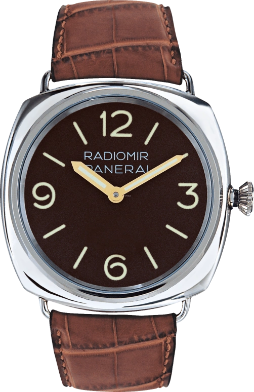 Panerai,Radiomir 47mm,47mm,Platinum,Brown,Handwound,41hours,Sapphire,PAM00021