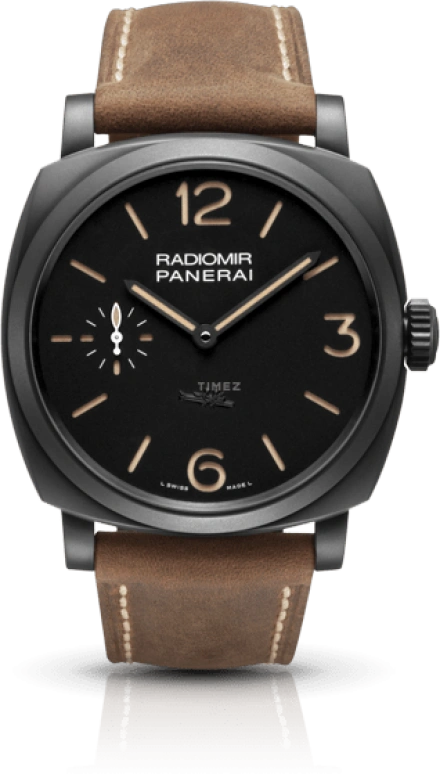 Panerai,Radiomir 1940 47mm,47mm,Stainless Steel,Black,Handwound,Day,72hours,PAM00532