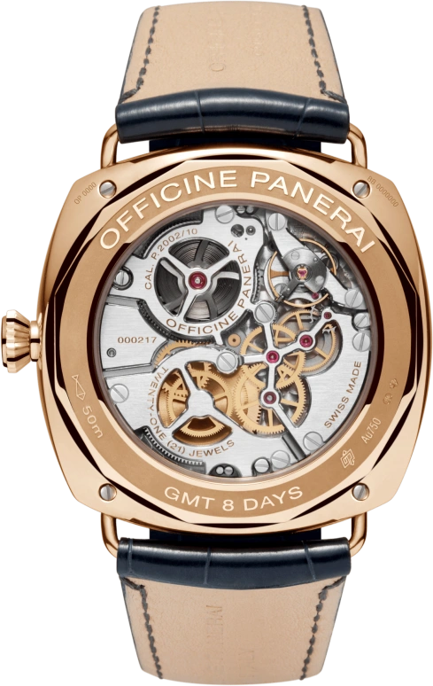 Panerai,Radiomir 45mm,45mm,Pink Gold,Blue,Handwound,Date,Power Reserve Indicator,PAM00538