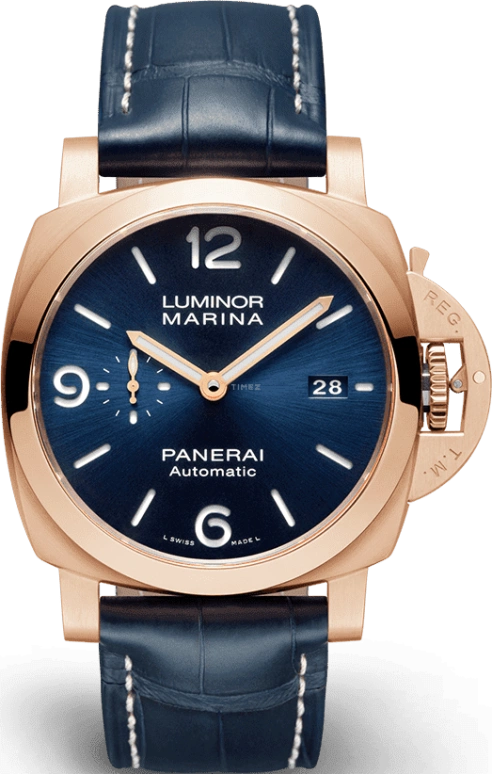 Panerai,Luminor 1950 44mm,44mm,Goldtech,Blue,Automatic,Date,72hours,PAM01112