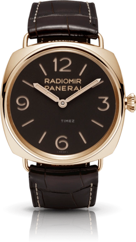 Panerai,Radiomir 47mm,47mm,Pink Gold,Brown,Handwound,Day,72hours,PAM00379