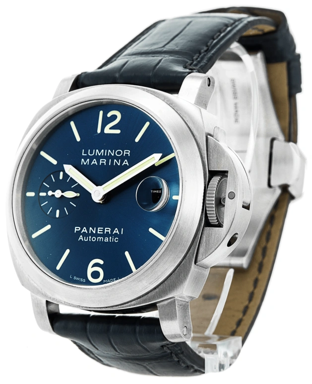 Panerai,Luminor 40mm,40mm,Titanium,Blue,Automatic,Day,42hours,PAM00282