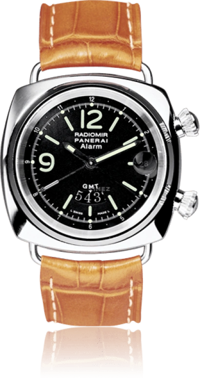 Panerai,Radiomir 40mm,40mm,White Gold,Black,Automatic,Day,Dule Time,World Time,Alarm,47hours,Sapphire,PAM00046