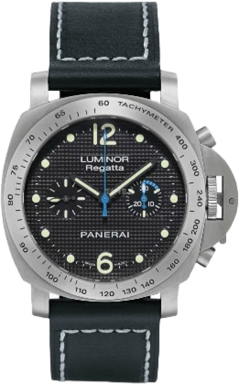 Panerai,Luminor 44mm,44mm,Stainless Steel,Black,Chronograph,46hours,In-house Caliber,PAM00308