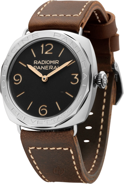 Panerai,Radiomir 47mm,47mm,Stainless Steel,Black,Handwound,Day,72hours,PAM00685