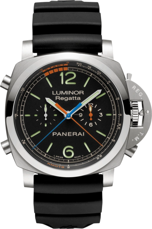 Panerai,Luminor 1950 47mm,47mm,Titanium,Black,Automatic,Chronograph,Flyback,Column Wheel,PAM00526