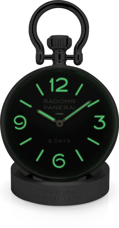 Panerai,Clocks & Instruments 65mm,65mm,Stainless Steel,Black,Handwound,192hours,In-house Caliber,PAM00581