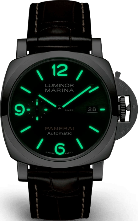 Panerai,Luminor 1950 44mm,44mm,Platinum,Green,Automatic,Day,72hours,PAM01116