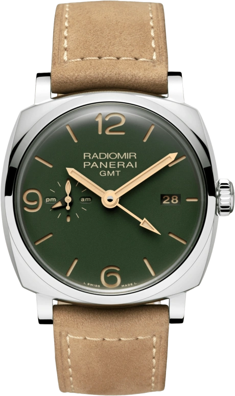 Panerai,Radiomir 1940 45mm,45mm,Stainless Steel,Green,Automatic,Date,Power Reserve Indicator,PAM00998