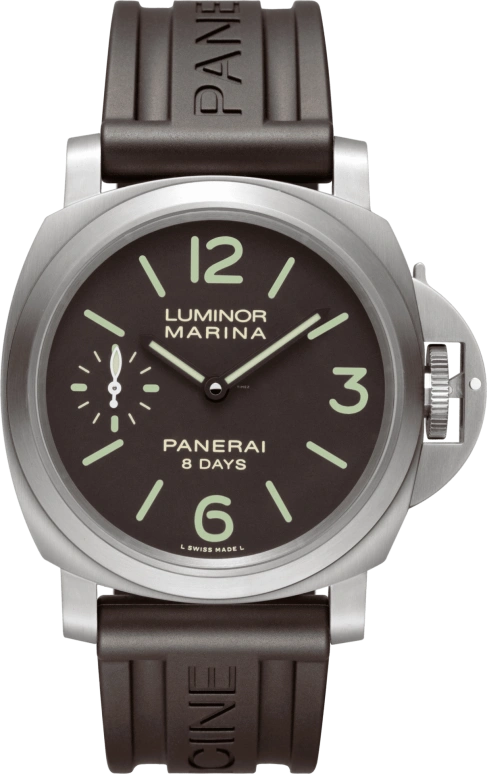 Panerai,Luminor 44mm,44mm,Titanium,Brown,Handwound,192hours,In-house Caliber,PAM00564