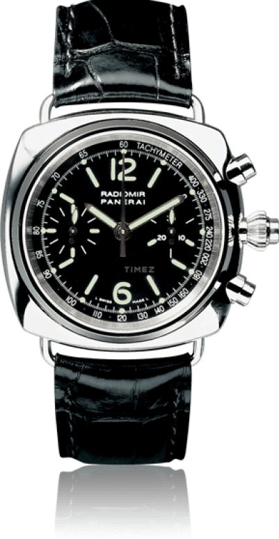 Panerai,Radiomir 40mm,40mm,Stainless Steel,Black,Handwound,Chronograph,49hours,PAM00047