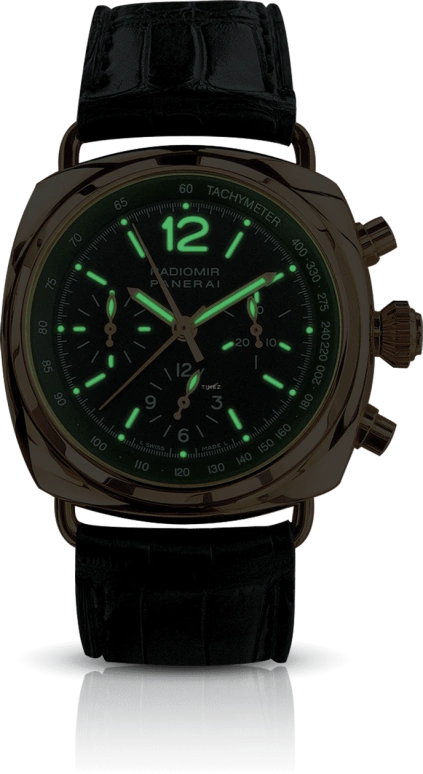 Panerai,Radiomir 42mm,42mm,Rose Gold,Black,Handwound,Chronograph,Rattrapante,PAM00147