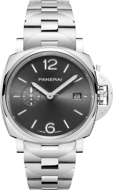 Panerai,Luminor Due 42mm,42mm,Stainless Steel,Smoky Gray,Automatic,Day,72hours,PAM01387