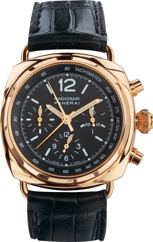 Panerai,Radiomir 42mm,42mm,Rose Gold,Black,Handwound,Chronograph,Rattrapante,PAM00147