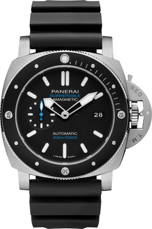 Panerai,Submersible 47mm,47mm,Titanium,Ceramic,Black,Automatic,Day,72hours,PAM01389