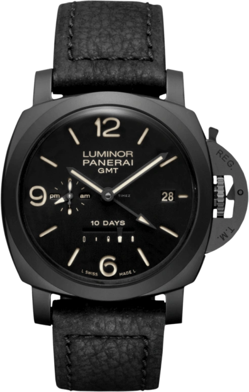 Panerai,Luminor 1950 44mm,44mm,Titanium,Ceramic,Black,Automatic,Date,Power Reserve Indicator,PAM00335