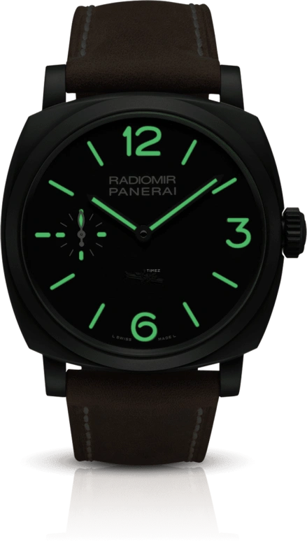 Panerai,Radiomir 1940 47mm,47mm,Stainless Steel,Black,Handwound,Day,72hours,PAM00532