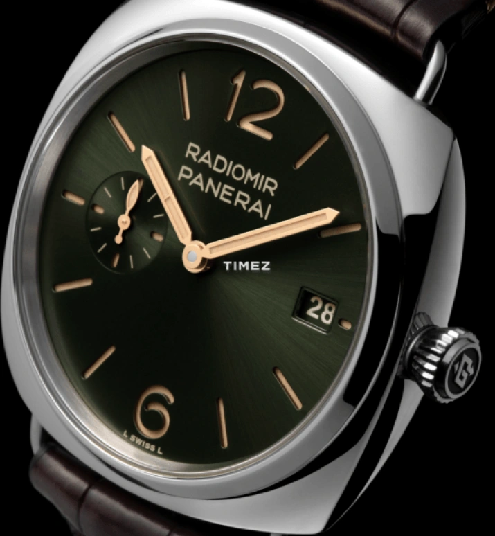 Panerai,Radiomir 40mm,40mm,Stainless Steel,Green,Automatic,Day,72hours,PAM01386