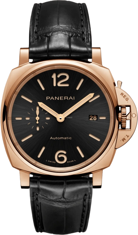 Panerai,Luminor Due 42mm,42mm,Goldtech,Black,Automatic,Date,72hours,PAM01041