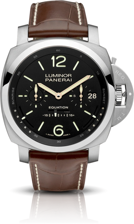 Panerai,Luminor 1950 50mm,50mm,White Gold,Black,Handwound,Month,Date,Power Reserve Indicator,Tourbillon Escapement,96hours,In-house Caliber,PAM36502